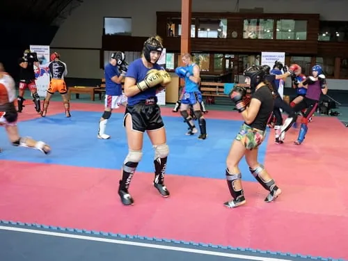 A sports event in the indoor hall
